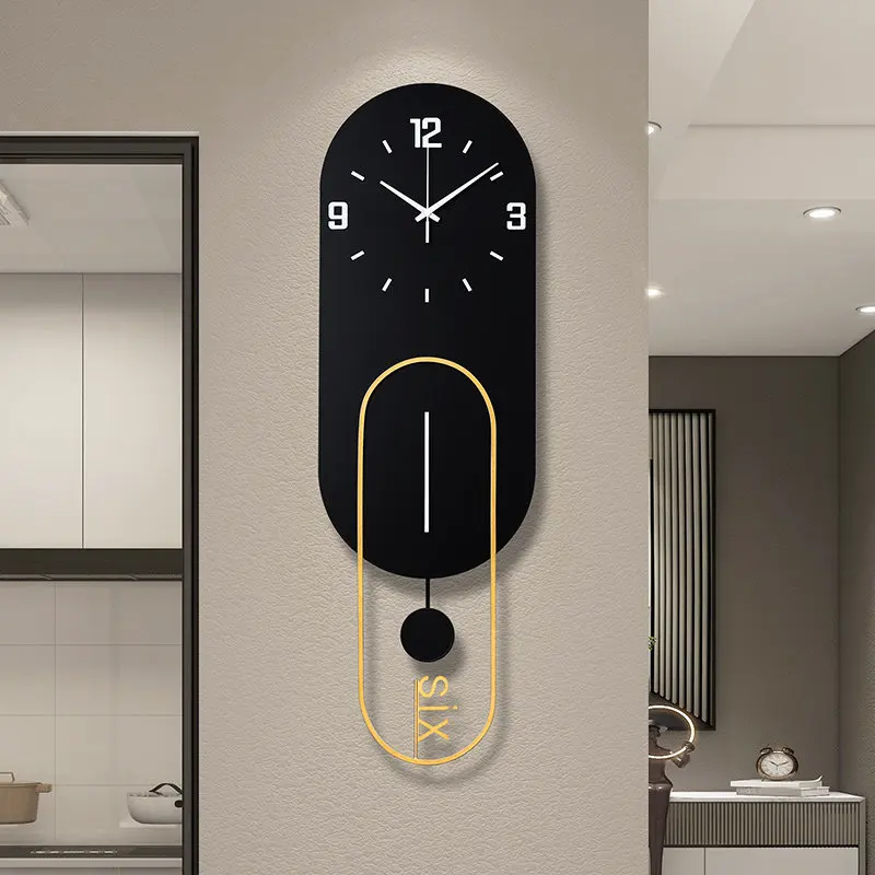 The Wall Clock Living Room Exudes Modern Simple Light Luxury And High-end Creative Feel Reloj De Pared Grande Large Wall Clock