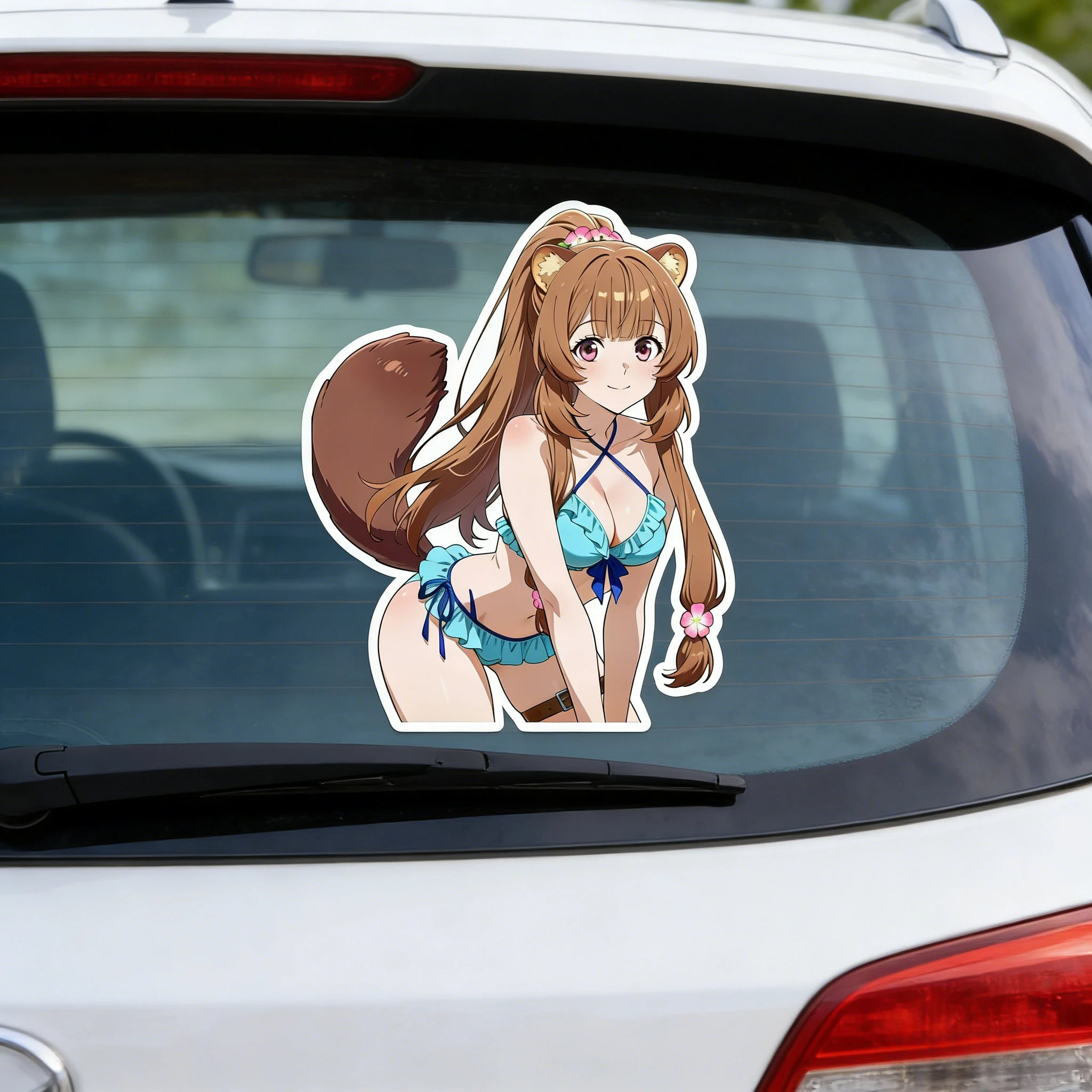 

Kawaii Bandaged Girl Car Sticker | Waterproof UV-Resistant Durable Decal, Easy Install & Paint Safe for Car