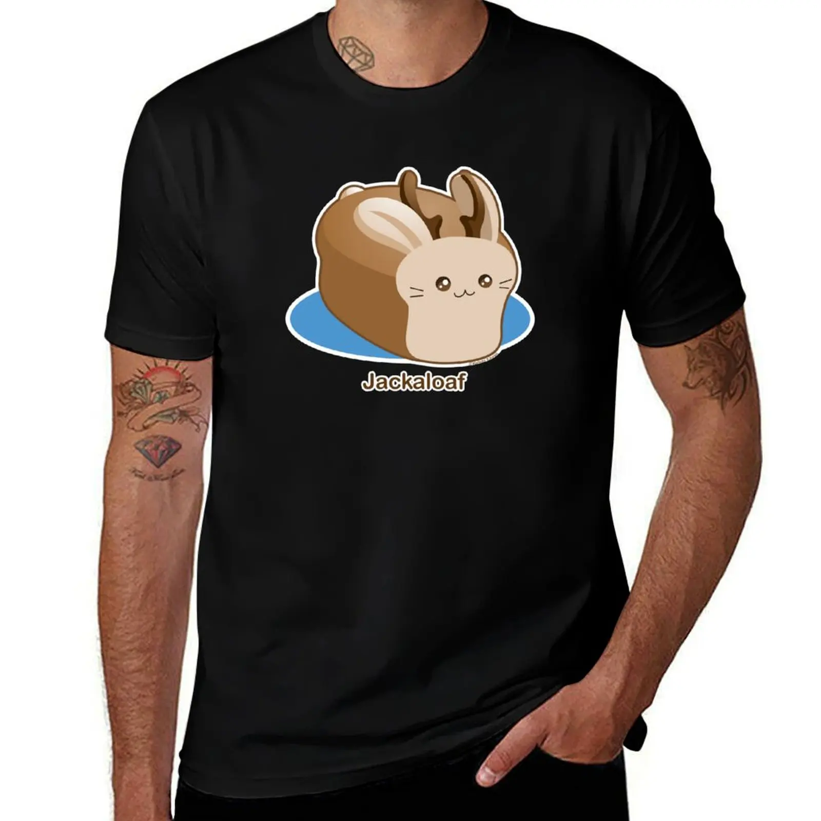 Cute Pun: Jackalope Bread Loaf T-Shirt blanks essential t shirt oversized graphic tee plain black t shirts men