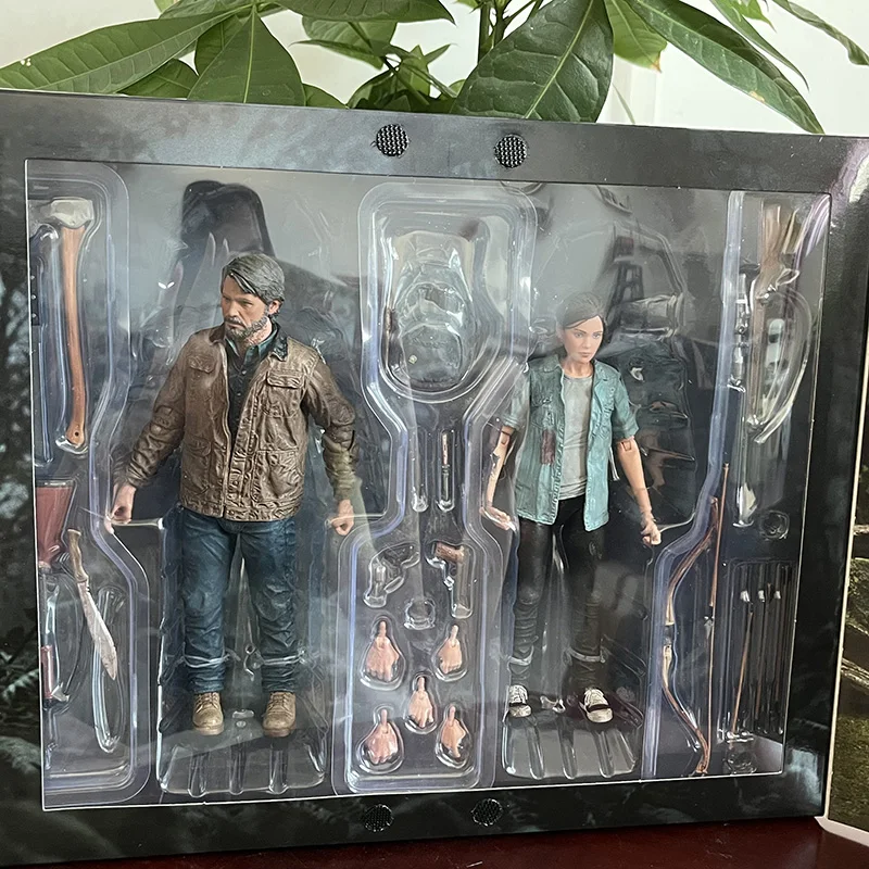 Figura NECA The Last Of Us Parte 2 Joel Ellie con figura de acción de arco 18cm 2 uds conjunto modelo de juguete muñeca móvil conjunta regalo de Navidad