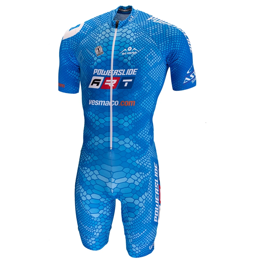 kids Powerslide Inline Racing Skin Suit Team Custom Racing Speed Inline Roller Skate Triathlon Sets Ciclismo Schaatsen Jumpsuit