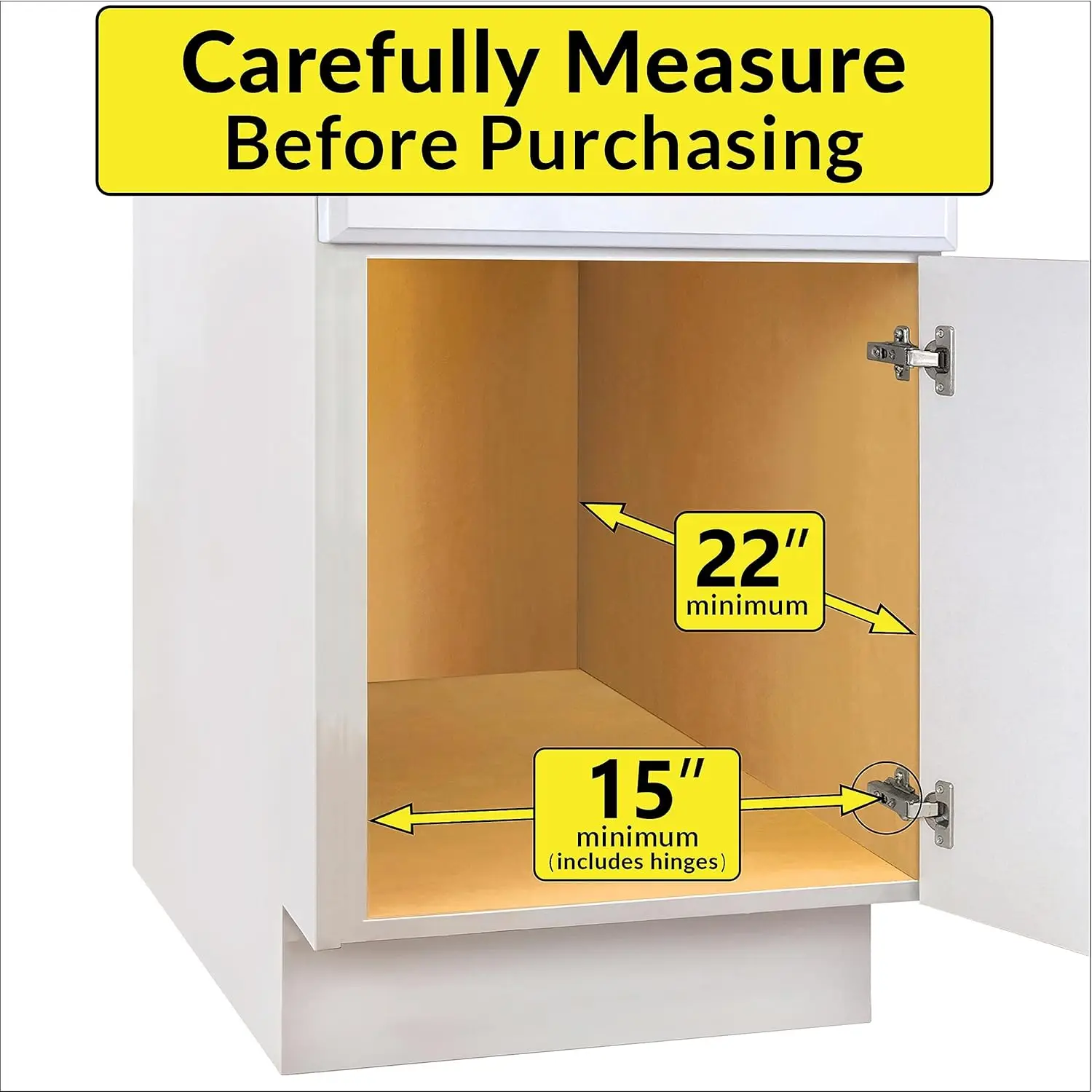 Pull Out Cabinet Organizer, 14" x 21" Slide Out Drawers for Kitchen Cabinets - Sliding Pull-Out Pantry Shelves