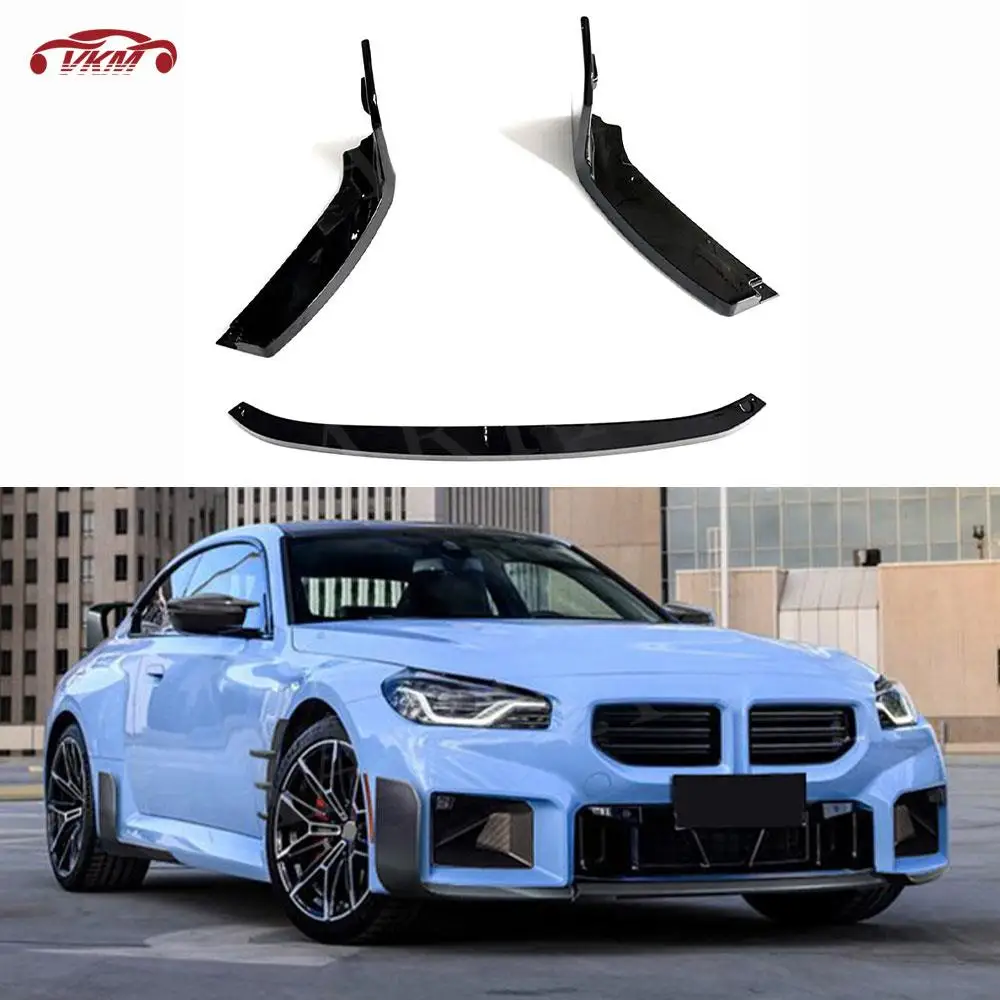 

Car Front Lip Chin Splitter Spoiler for BMW M2 G87 2 Door 2023 + ABS Carbon Look Head Bumper Guard Scratch Protector Car Styling