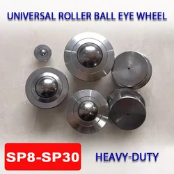 1pcs Heavy-duty Universal Roller Ball Eye Wheel Bearing Transfer Caster Round Eye Wheel Universal Eye Wheel SP8/12/15/22/25/30