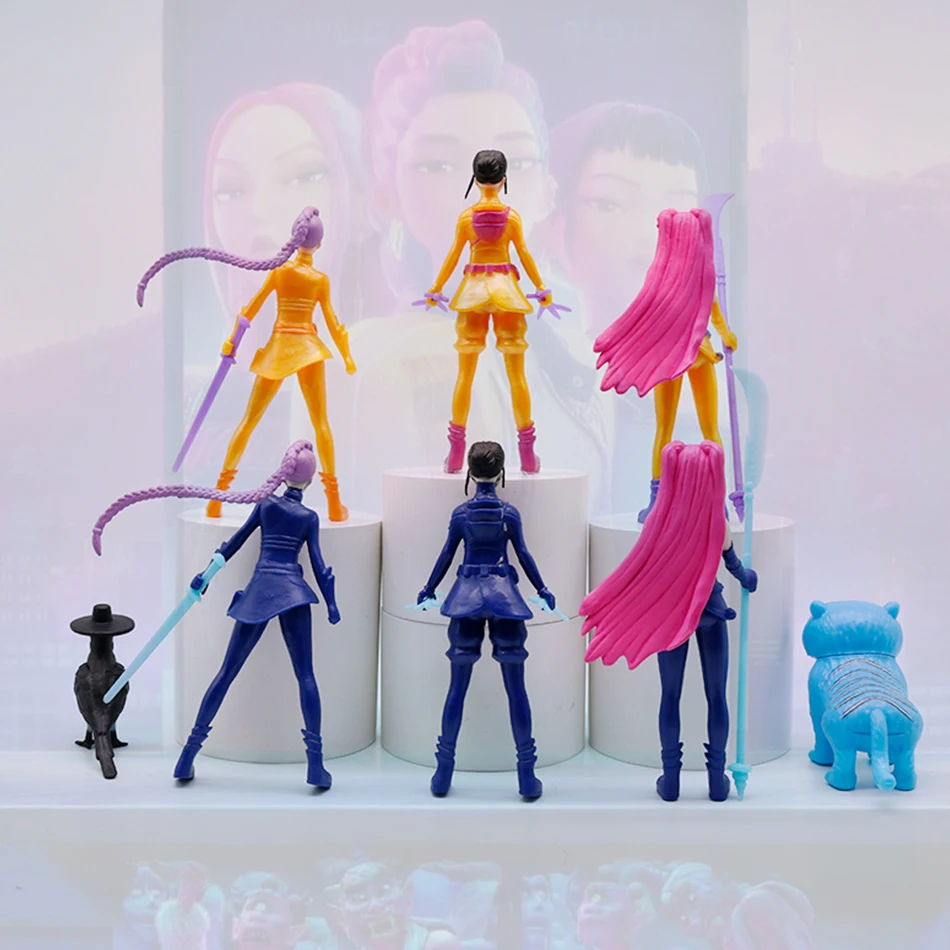 Figurines de dessin animé Kpop Demon Hunters, jouets mignons en PVC, modèle d'action, poupées, cadeau pour enfants, 2025