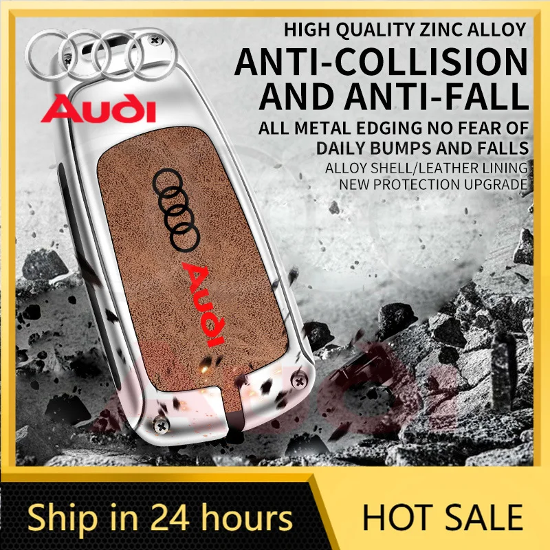 

2025 Hot Car Remote Key Case Fob Cover Shell for Audi A4 B9 A5 A6 8S 8W Q5 Q7 4M S4 S5 S7 TT TTS TFSI RS Protector Keyless Acces
