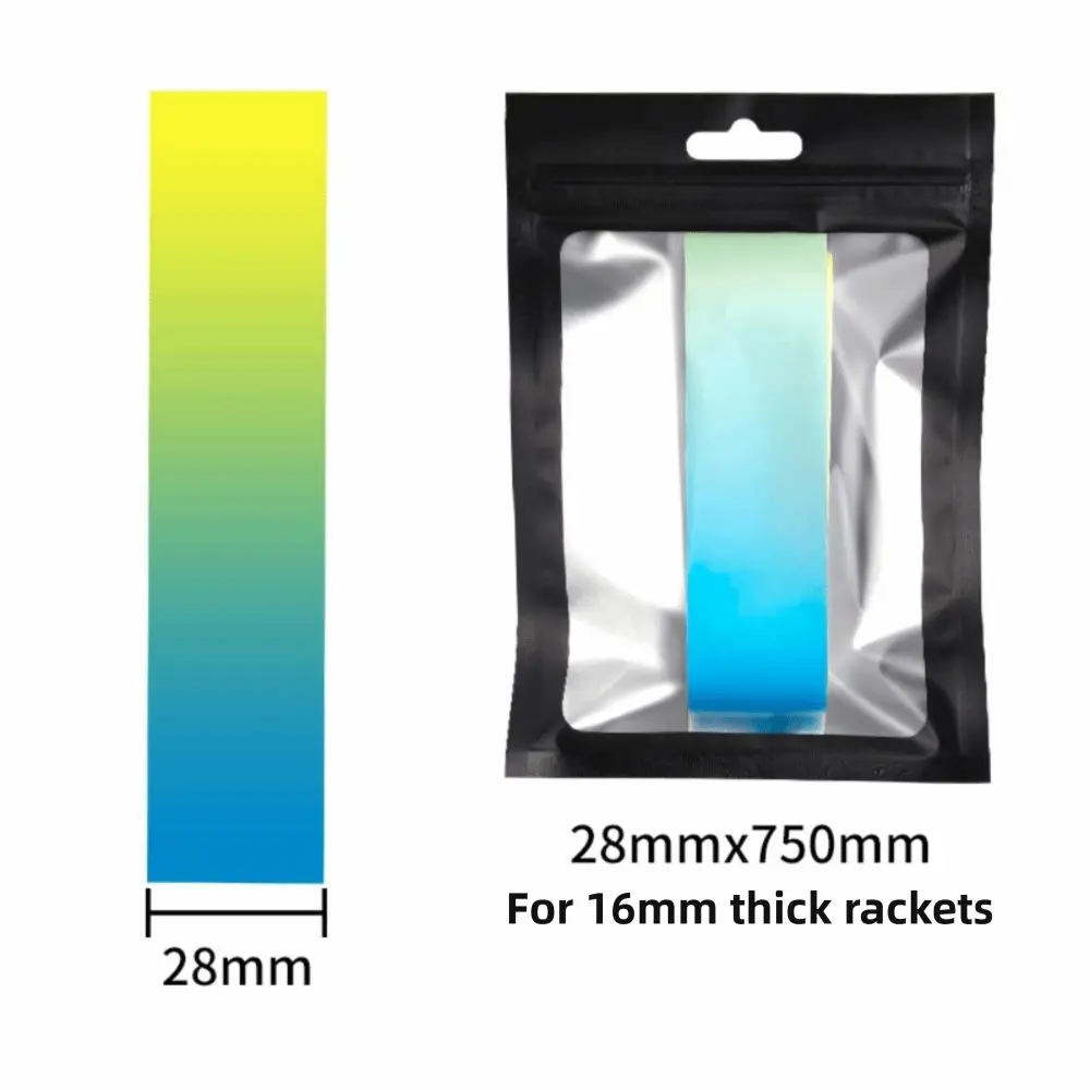 

16mm Pickleball Racket Edge Sticker Gradient color Shock Absorption Paddle Head Edge Tape Durable Frame Protective Tape Training