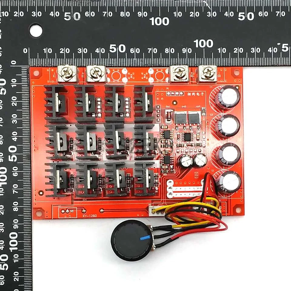 10-50V 60A Regulator obrotów silnika DC PWM HHO RC kontrola prędkości 12V 24V 48V 3000W MAX Regulator napięcia moduł wysokiego napędzana mechanicznie