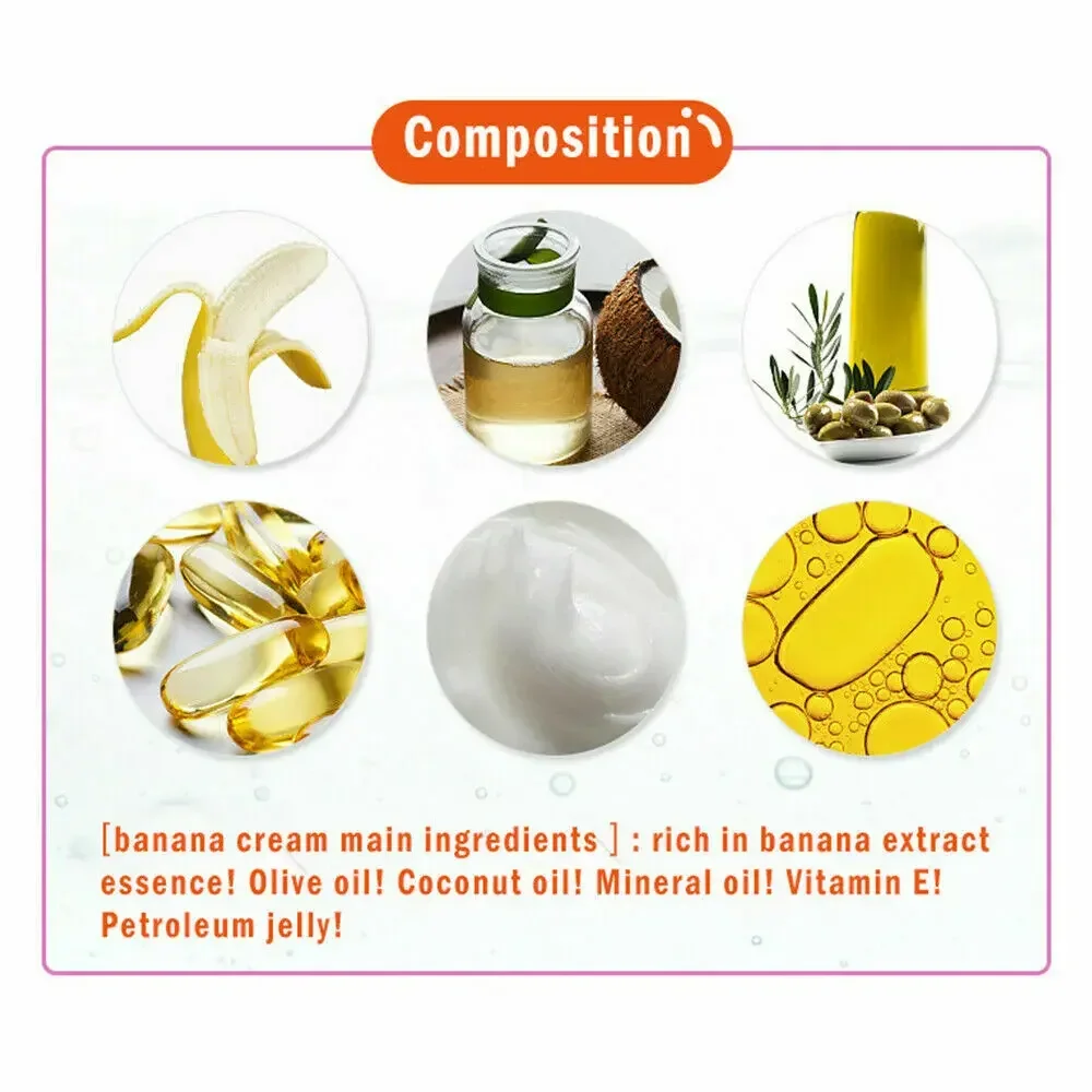 Banana Cream Crack Prevention Cream Foot Crack Heel Essence Cream Oil Heeling Dry Feet Hands Ankles Skin Surface Crack Repair