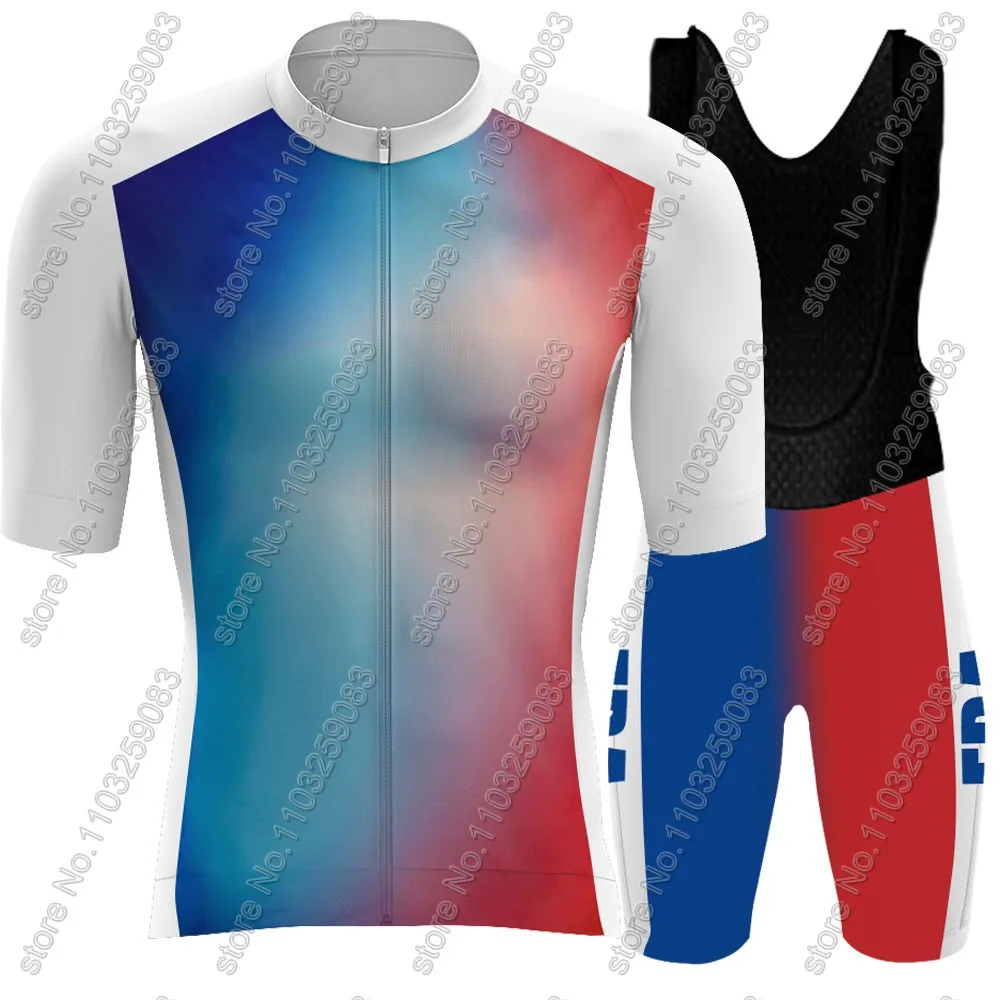 France National Team Cycling Jersey 2024 Set Summer French-Paris Clothing Road Bike Shirts Suit Bicycle Bib Shorts MTB Maillot