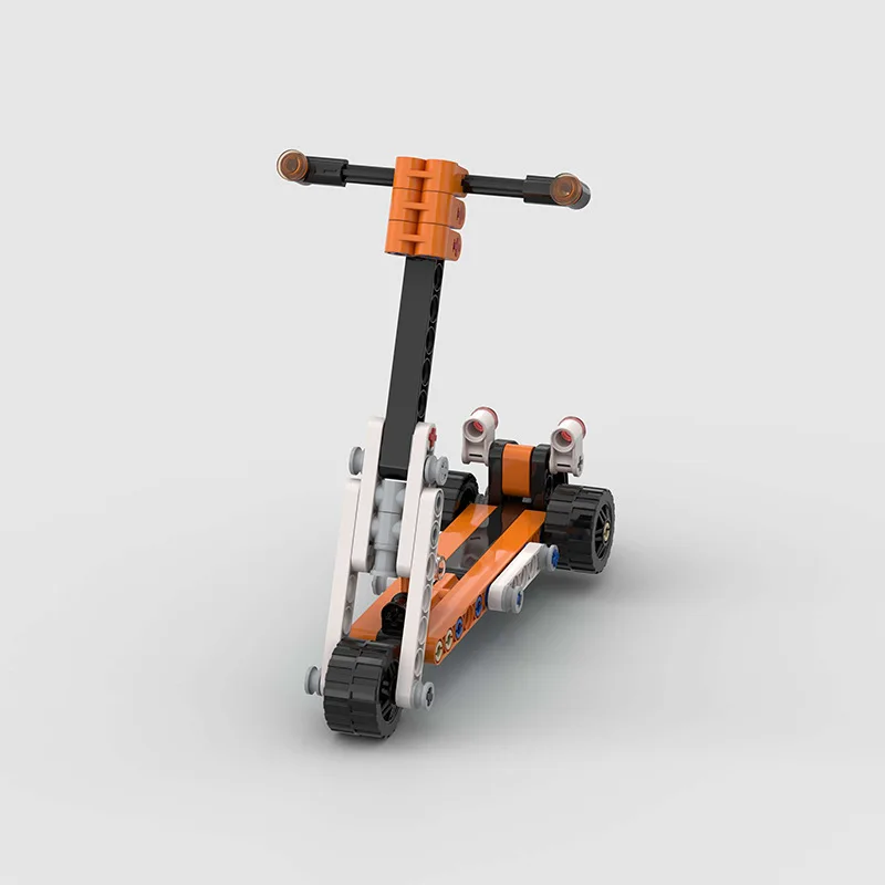 

Technology finger scooter compatible Lego building block small particles motorcycle children educational toys wholesale