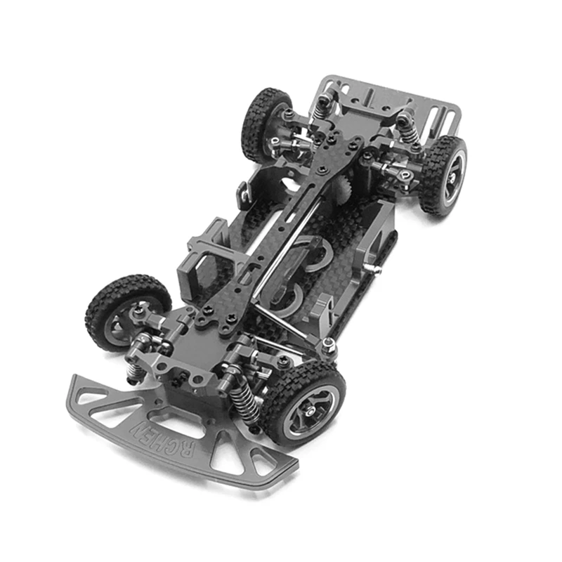 モスキートカーシャーシ,カーボンファイバー,2階バッテリー,wltoys k989 284131 rc,1/28 rc用コンパートメントパーツ