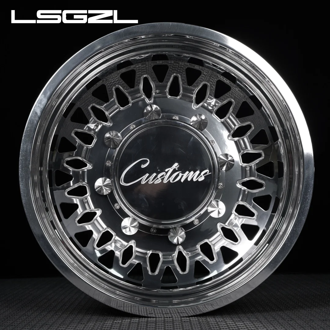 Hot-selling Polished Aluminum Deep Dish Forged Wheel Chrome 8 Lug 10 Lug 6 Lug Pattern for Chevy Silverado1500 for Truck GMC