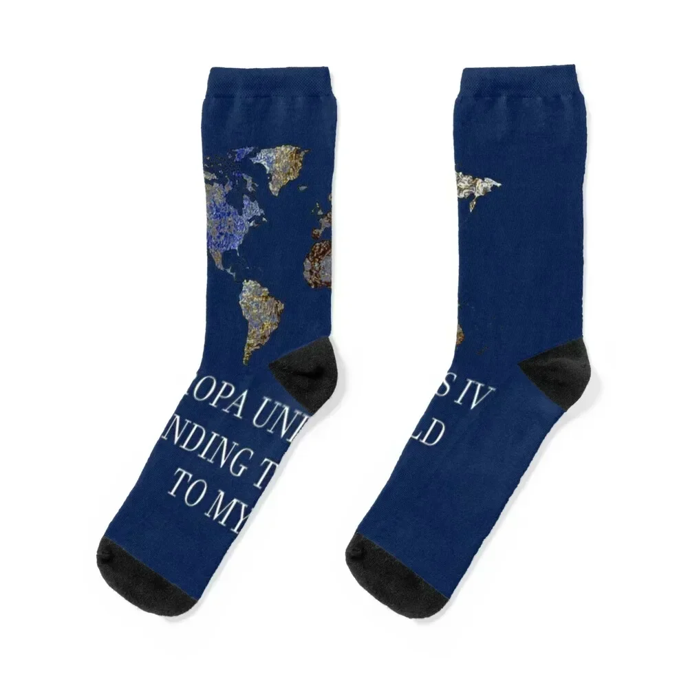 Europa Universalis IV - The World Bends to my Will Socks new year luxury Socks Men Women's