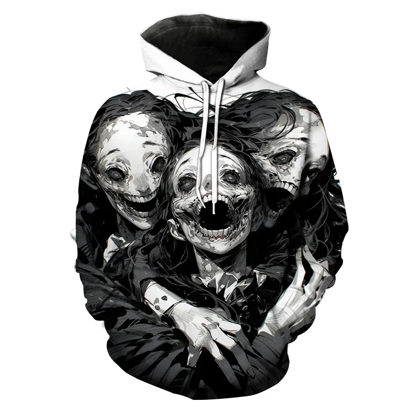 3D Print Hoodies For Men Halloween Kills Horror Movie Michael Myers Autumn New in Sweatshirts Fashion Oversized Tops Y2k Clothes