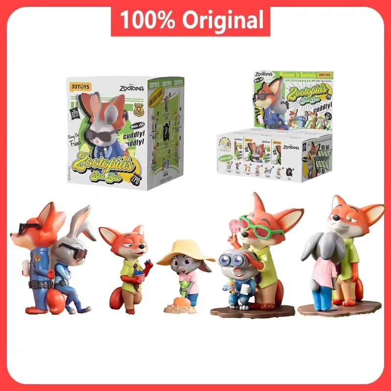 

NEW 52TOYS Mystery Box Zootopia Blind Box Figure Anime Toys Kawaii Zootropolis Perfect Partner Blind Box Toy Kid Birthday Gifts