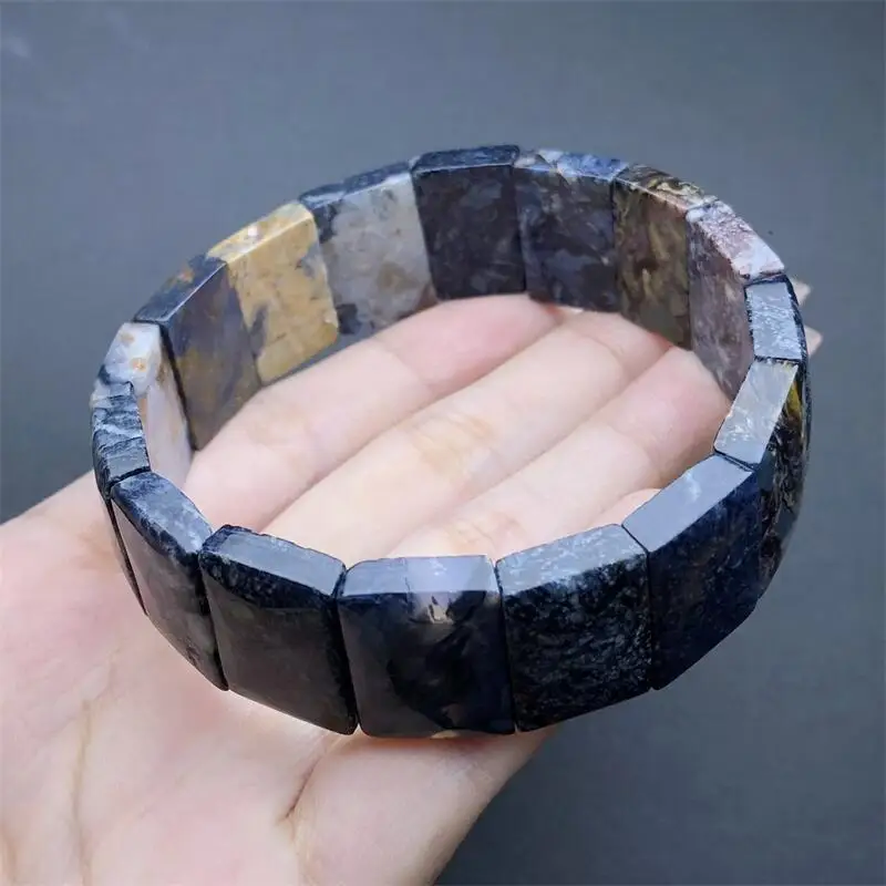 Natural Peter Stone Bangle Healing Fengshui Stone For Women Men Jewelry Fashion Christmas Gift 1PCS 18.5x13mm