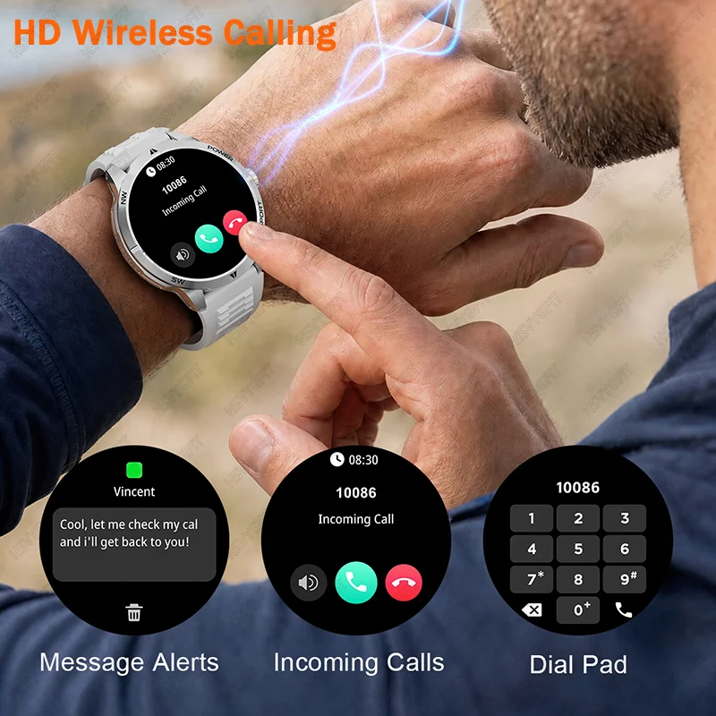 2026 new 2-in-1 smartwatchwithbuilt-in wirelessearphones,compass navigation,pedometer, fitness tracker,and information reminders