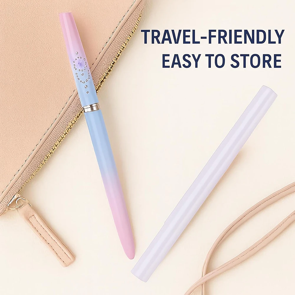 3PCS Set Nail Flat Angled Oval Brush for Manicure DIY Painting Carving Gel Polish Gradient Handle Brushes Nail Art Extensions