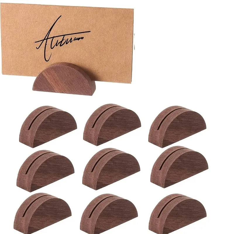 10 pcs Name Card Display Bases, Aesthetic Minimal Design for Wedding Table Settings, Multipurpose, Versatile