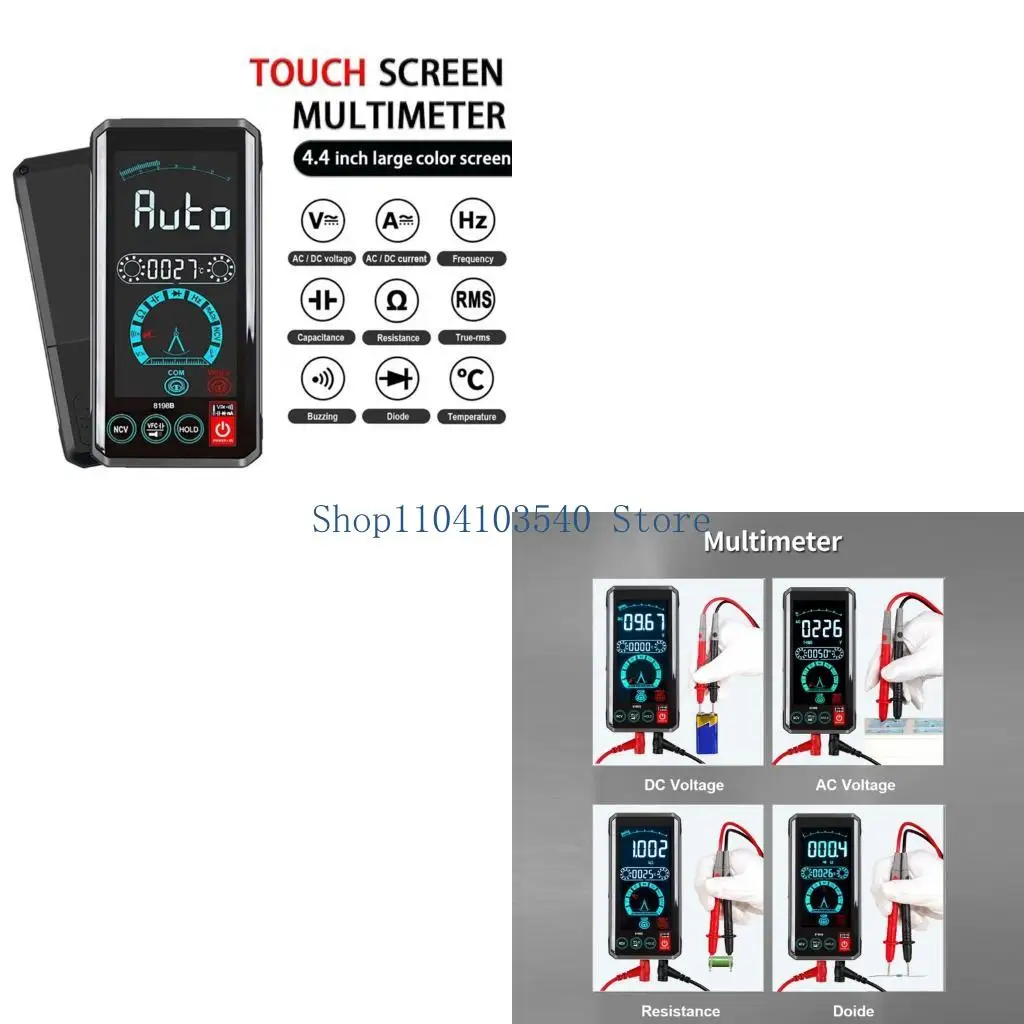 02DC Color Display Digital Multimeter with Auto Mode for DIY Repair Use