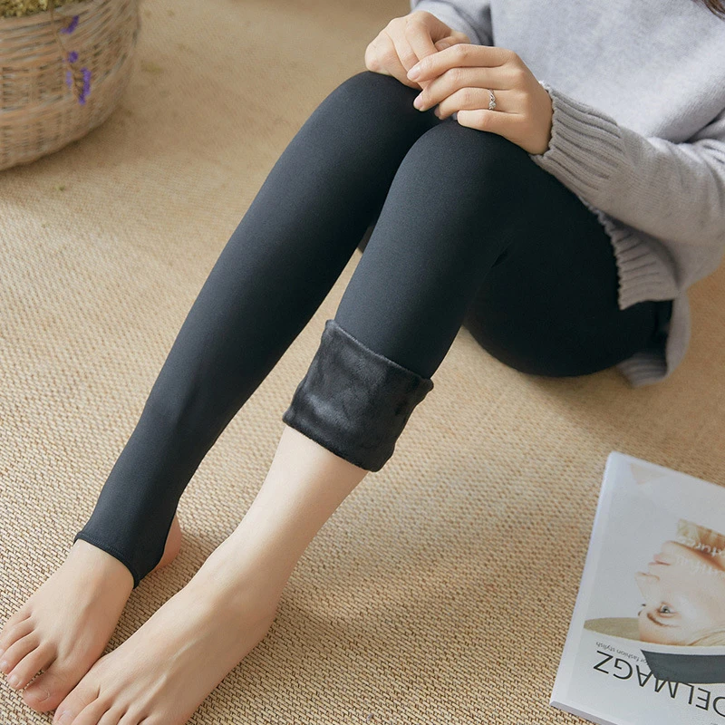 

Thickened Fleece Leggings Pants Women Push Up Velvet Warm Fitness Sports Leggins Sexy Seamless Woman Winter Thermal Leggings