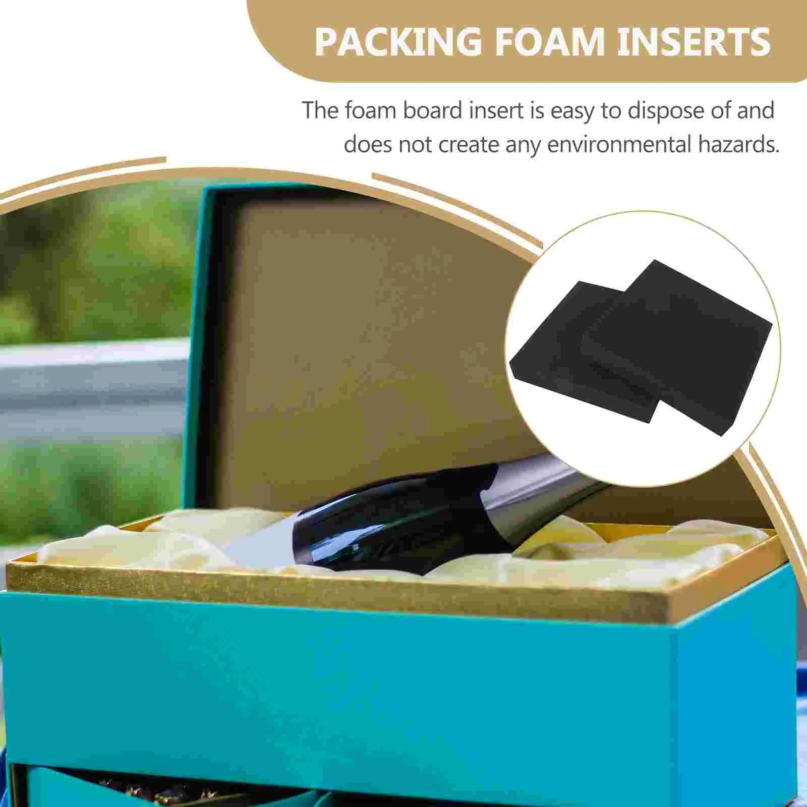 2 ชิ้นกล่องบรรจุฟองน้ํา Pad บรรจุภัณฑ์ FILLER อุปกรณ์สําหรับการจัดส่งซับวัสดุความหนาแน่นสูงขนาดเล็กธุรกิจเบาะ