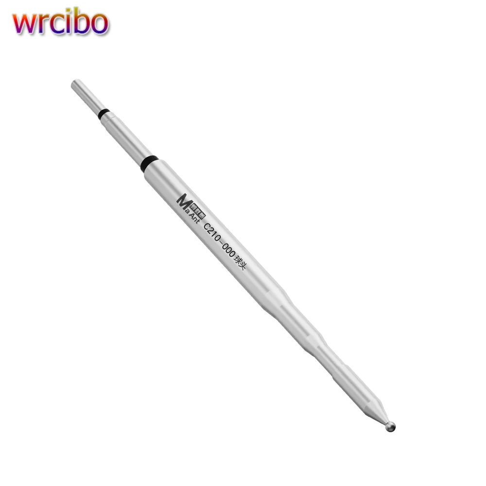 

MaAnt C210-000 шаровая головка, универсальные паяльные жала с медным нагревательным сердечником для паяльной станции с ручкой T210, сварочное жало, инструмент