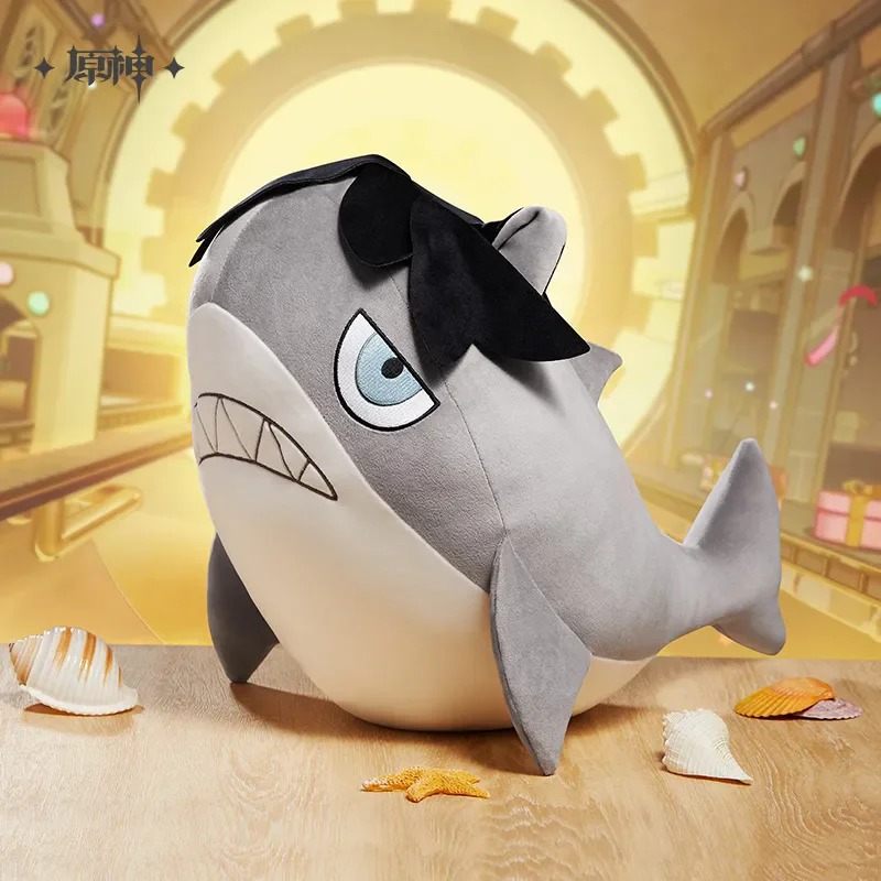 [Genuine] Game Wriothesley Anime Pillow Genshin Impact Teyvat Zoo Themed Series Pillow Cosplay Plush Shark Prop Birthday Gifts ﻿