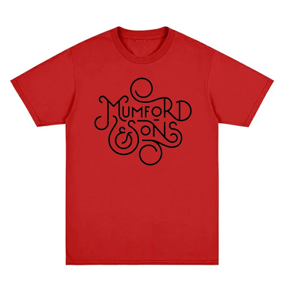 

Mumford & Sons logo T-shirt Summer Graphic Hip Hop 100%Cotton High Quality Tee-shir Casual Punk Clothing Singer's Same Style