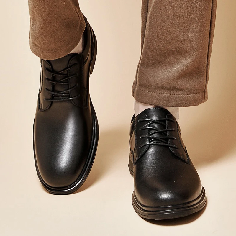 

Spring and Autumn British Casual Business Formal Leather Shoes Men Shoes Heightening Single Shoes Shoes Casual Shoes Suit