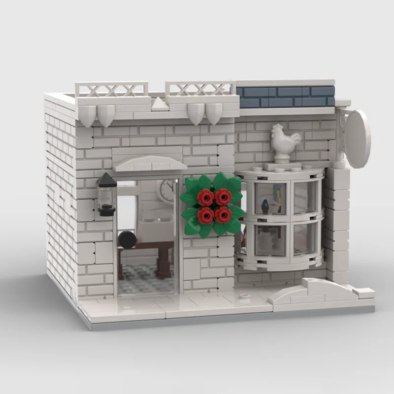 شارع عرض Moc بناء الطوب قرية الشتاء المعيارية - متجر الفن نموذج التكنولوجيا كتل عيد الميلاد DIY لعبة البناء هدية