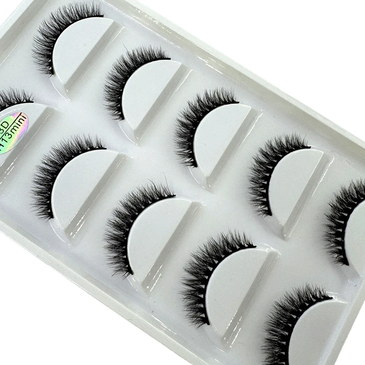 HBZGTLAD 5 Paar 3D-Nerzhaar-Kunstwimpern in einer Box, natürliche, dicke, lange Wimpern, Wispy-Make-up-Schönheitsverlängerungswerkzeuge H13mini