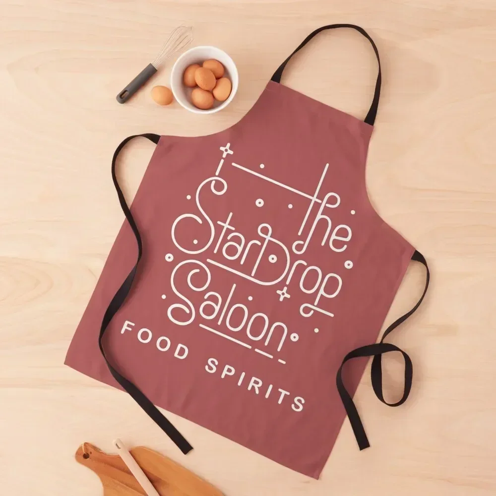 Stardew Valley Inspired Stardrop Saloon Food Spirits Apron kitchen jacket woman Kitchen Supplies Idea Goods Apron