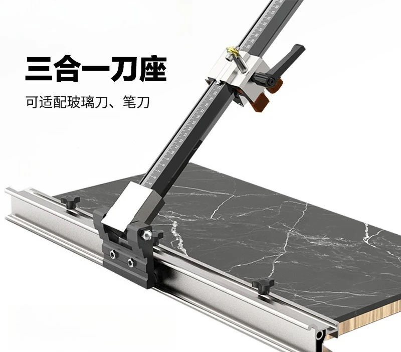 Manual tile cutting track T type pusher slate tile floor tile cutting machine high precision
