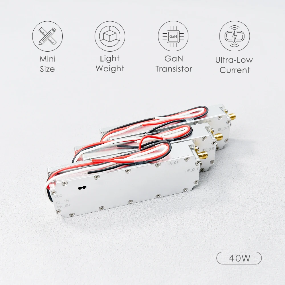 Amplificateur de puissance de signal GaN, système technique pour 100-200MHz, 200-300MHz, 1.5G, 2.4G, 5.8G, GPS, WiFi, VCO, source cowculator Tech, 40W