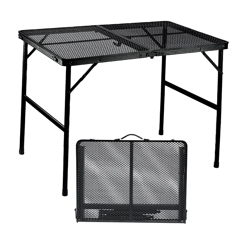 

Outdoor folding table Portable liftable grid table Aluminum multifunctional picnic camping igt folding table