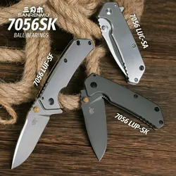 SANRENMU 7056 Series Pocket Folding Knife Outdoor Wilderness Survival Camping Hunting Fishing Portable Ecd Portable Tool Knives