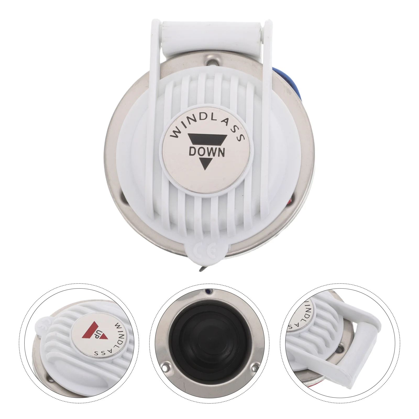 

2pcs Marine Down Deck Foot Switch Waterproof Replacement Rocker Switch For Boat Anchor Windlass Control Universal Deck Boat