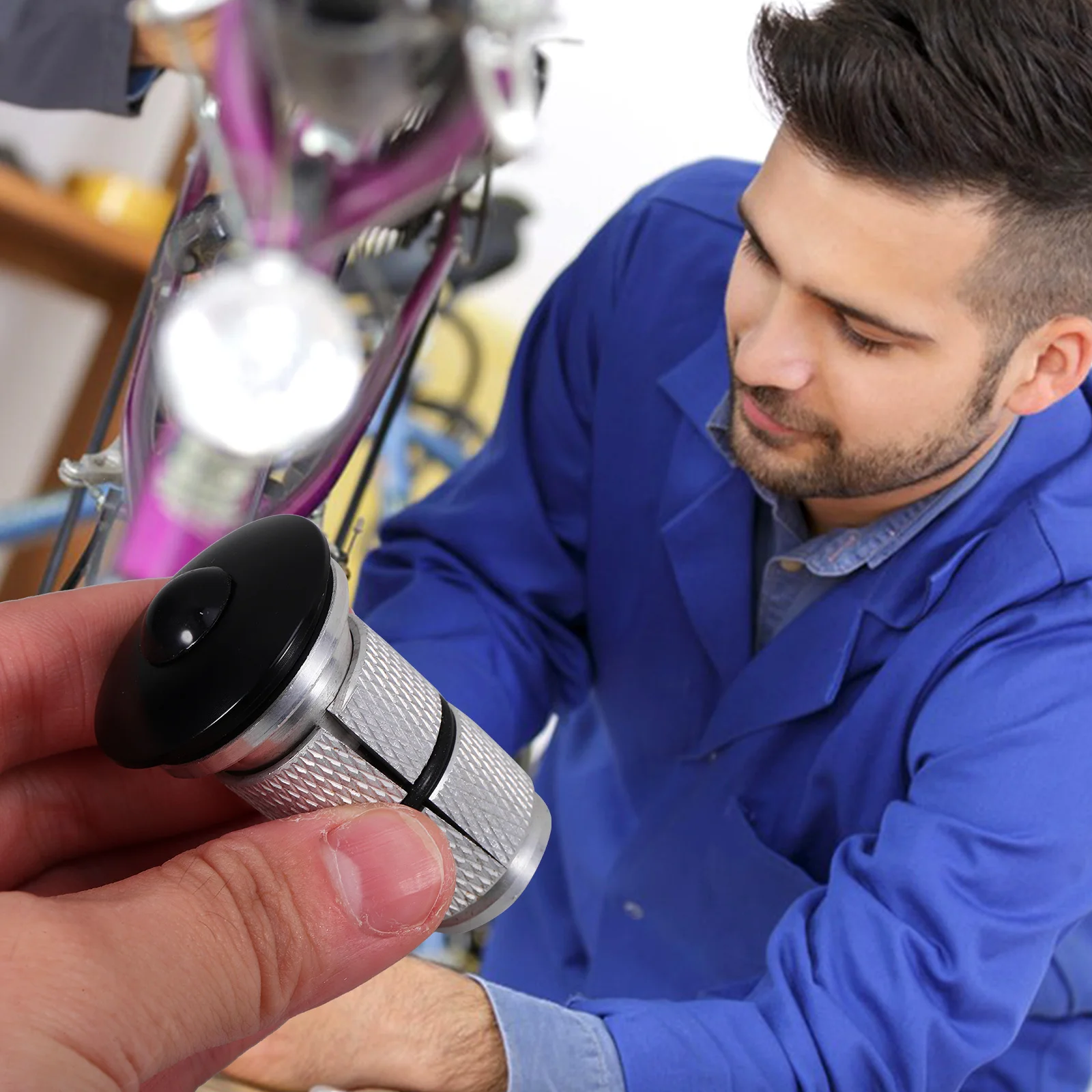 

Carbon Fiber Fork Expander Front Top Cover High Strength Expansion Bolt Lightweight Shock Absorber for Mountain Road Bike