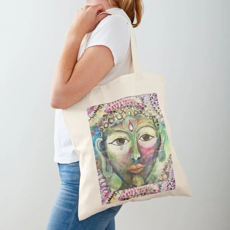 Enchanting Bodhisattva, Acrylic Tote Bag eco pack custom canvas bag Beach bag