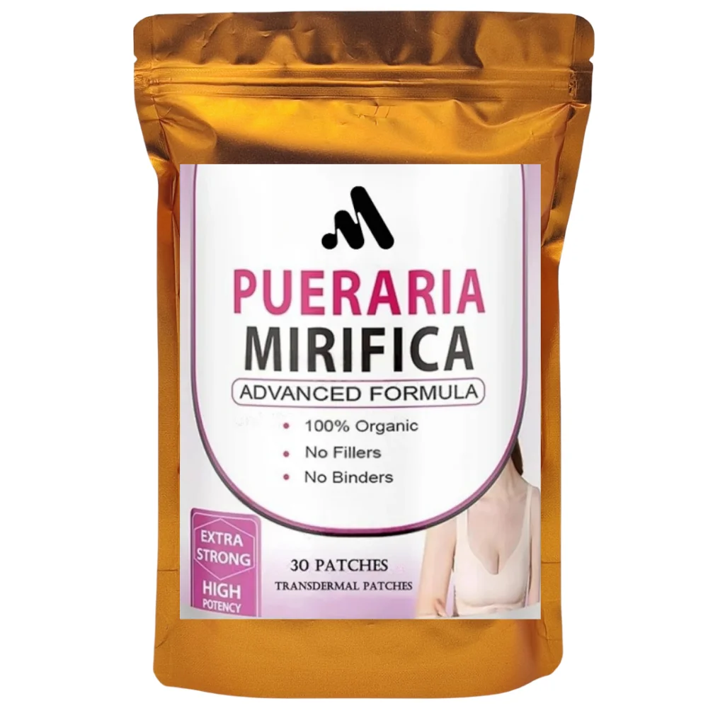 30 parches Pure Pueraria Mirifica extracto complejo parches transdermicos mayor aumento de senos, glúteos y caderas