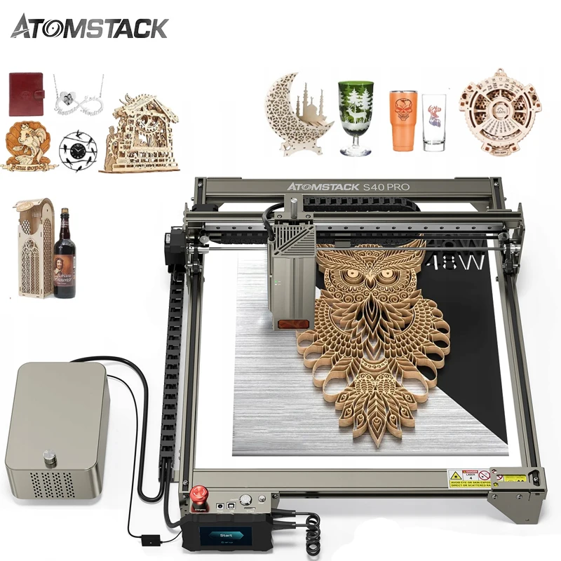 

ATOMSTACK A40 S40 X40 Pro 210W High Power Cutting CNC Diode Engraving Machine for Marble Metal Wood