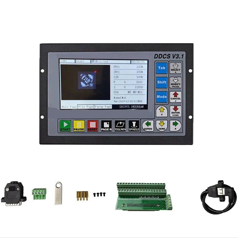 DDCSV3.1 DDCSV4.1 CNC offline motion control system motor motion controller instead of mach3 motion control system metal housing