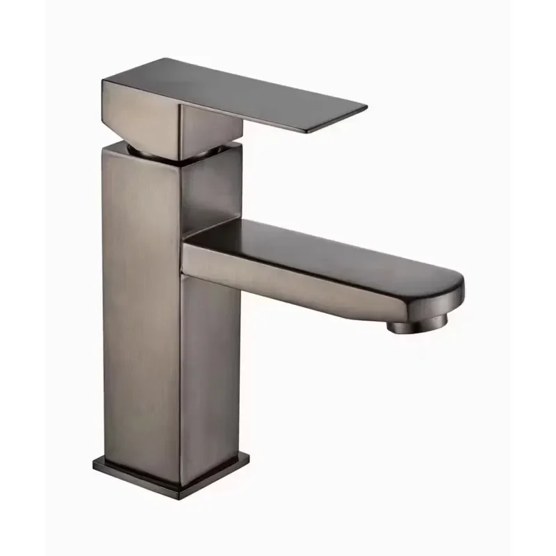 Modern Classic Single Hole Single Handle Counter Mount Stainless Steel Kitchen and Bathroom Sink Faucet Pull Out Spray Hot