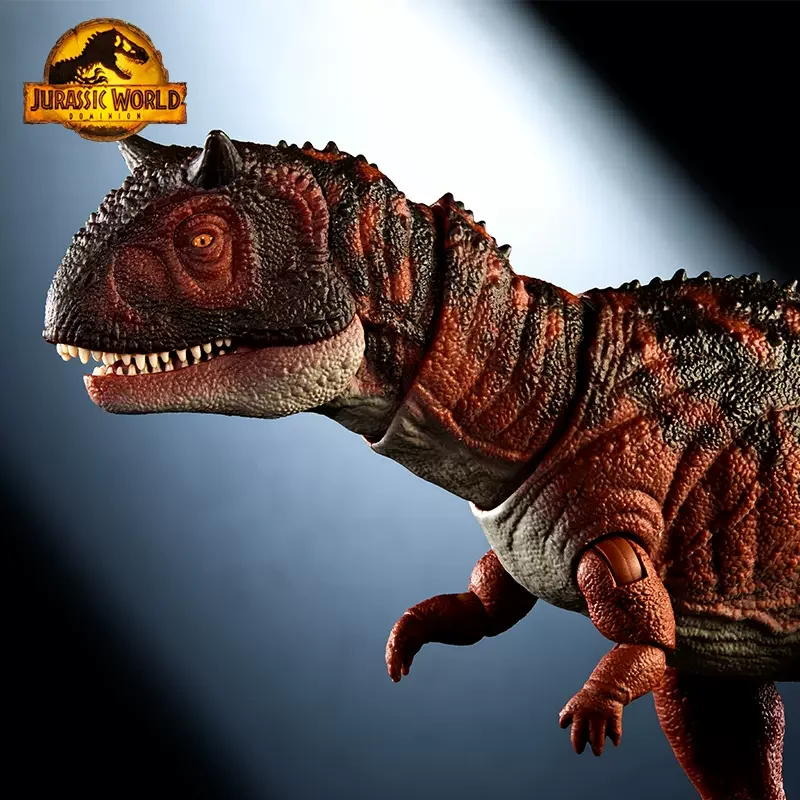 Original Mattel Jurassic World Hammond Bull Dragon Toys for Boys Carnotaurus Dinosaurs Model Articulated Figure Collection Gift