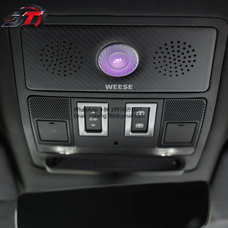 New style WEESE Dry Carbon Fiber Roofline Surround Sound System, Plug & Play Audio Upgrade For Land Rover Defender 90/110/130 20