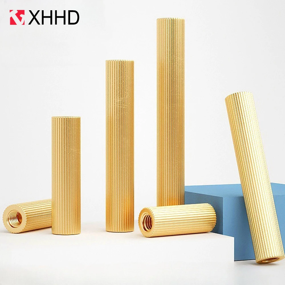 20/50pcs Brass Round Standoff Spacer M2 Stud Board Threaded Pillar Hollow Spacer PCB Motherboard Double Through Standoff Stud