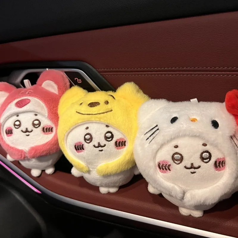 

Милая плюшевая кавайная игрушка Chiikawa Usagi 15 см, аниме-кукла с героями мультфильмов, можно снимать подвесные украшения, сумка, подвеска, сладость, подарки