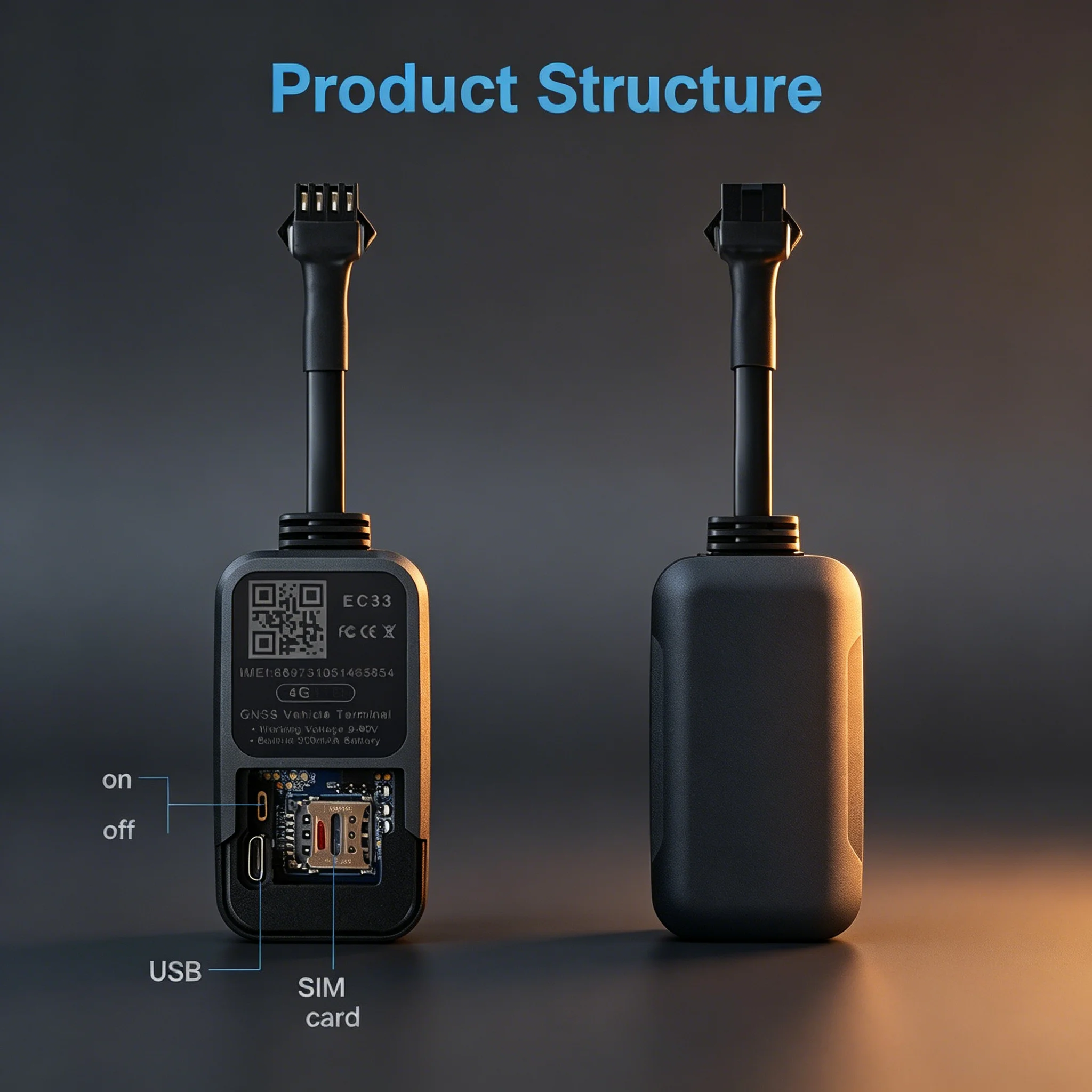 GPS Tracker Global TrackerKing EC33 4G+2G Real-time Positioning and Anti-interference Tracking Device